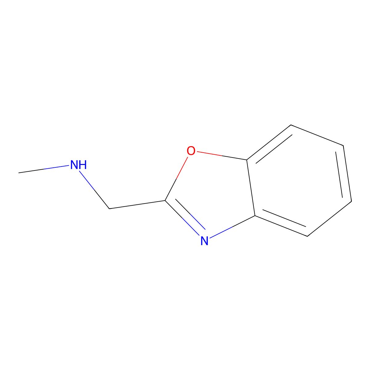 (1,3-Benzoxazol-2-ylmethyl)(methyl)amine molecular structure, CAS 136727-12-3