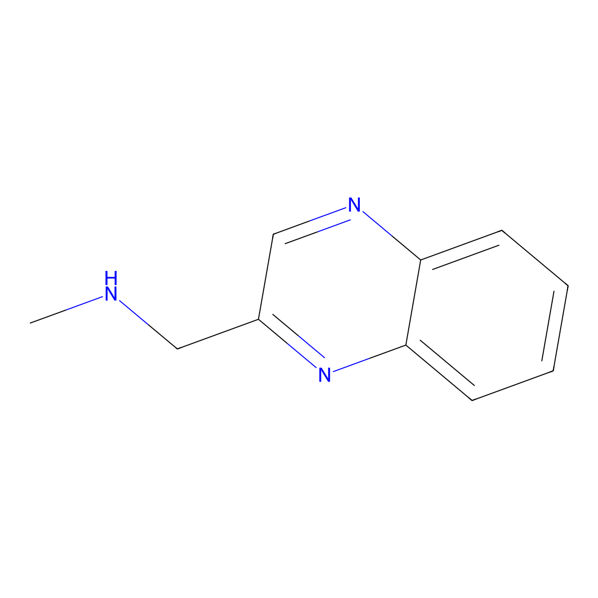 N-Methyl-1-(quinoxalin-2-yl)methanamine molecular structure, CAS 136727-13-4