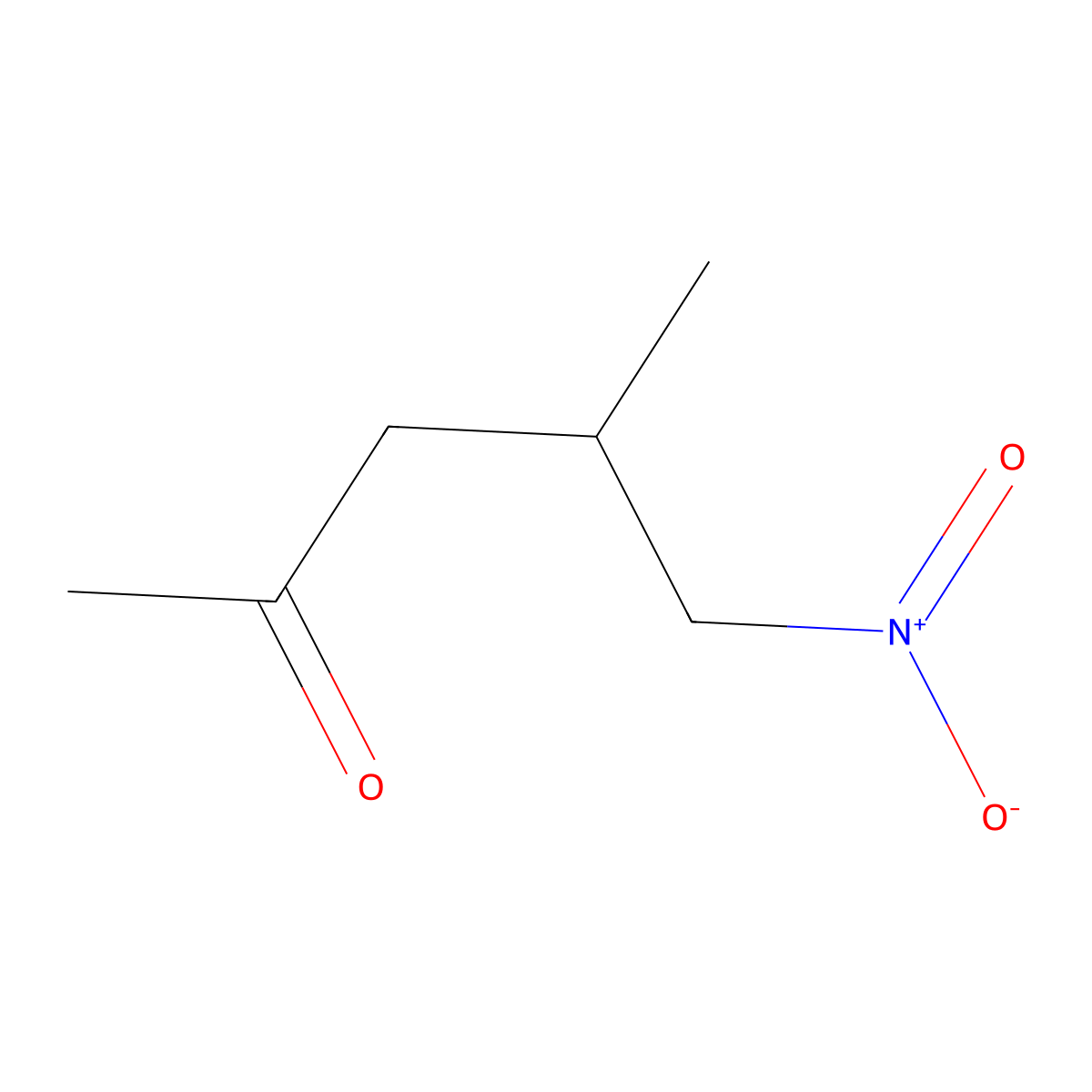 4-Methyl-5-nitropentan-2-one molecular structure, CAS 13673-01-3