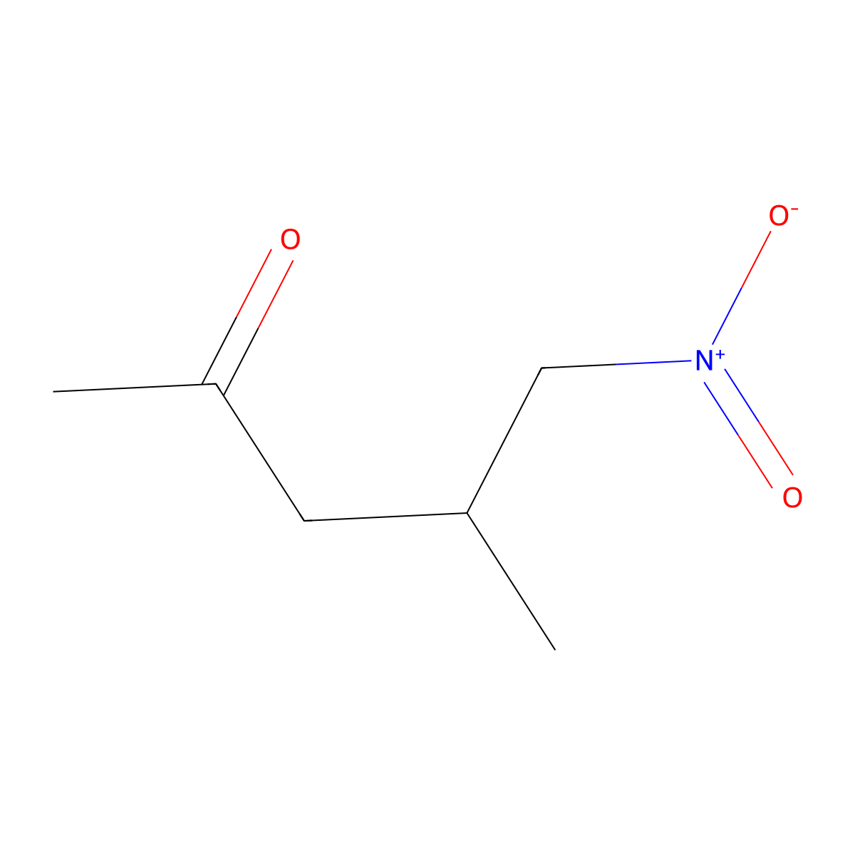 4-Methyl-5-nitropentan-2-one molecular structure, CAS 13673-01-3