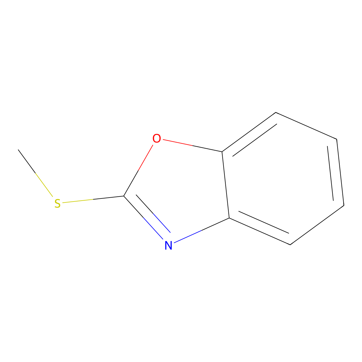 2-(Methylthio)benzoxazole molecular structure, CAS 13673-62-6