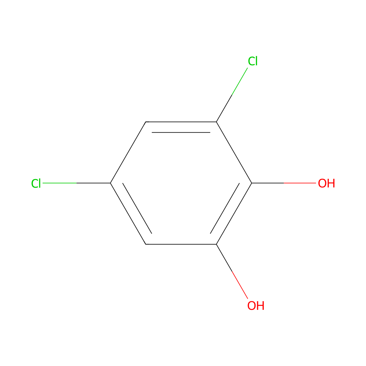 3,5-Dichlorocatechol molecular structure, CAS 13673-92-2