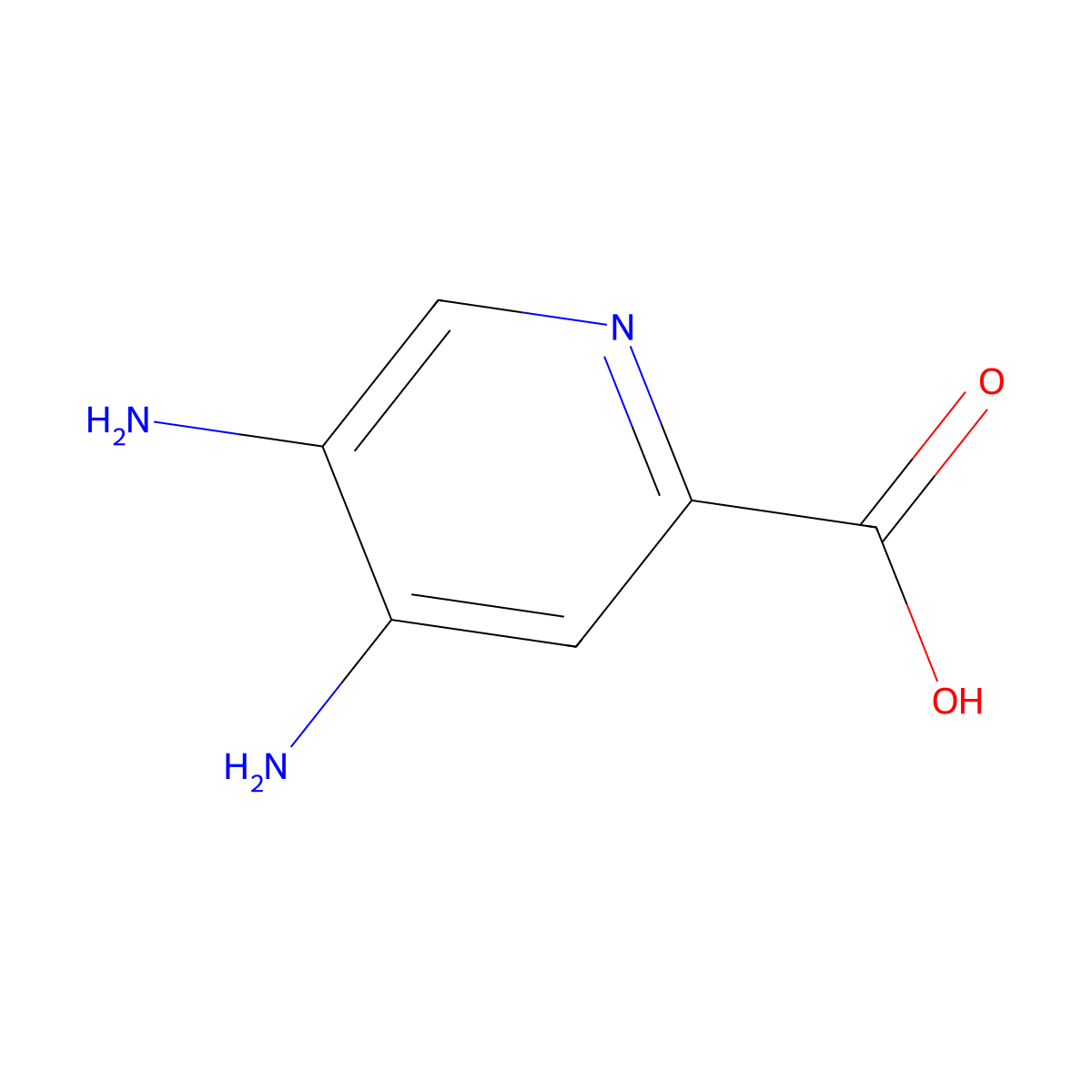 4,5-Diaminopicolinic acid molecular structure, CAS 1367349-88-9