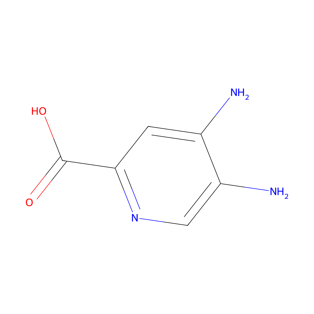 4,5-Diaminopicolinic acid molecular structure, CAS 1367349-88-9