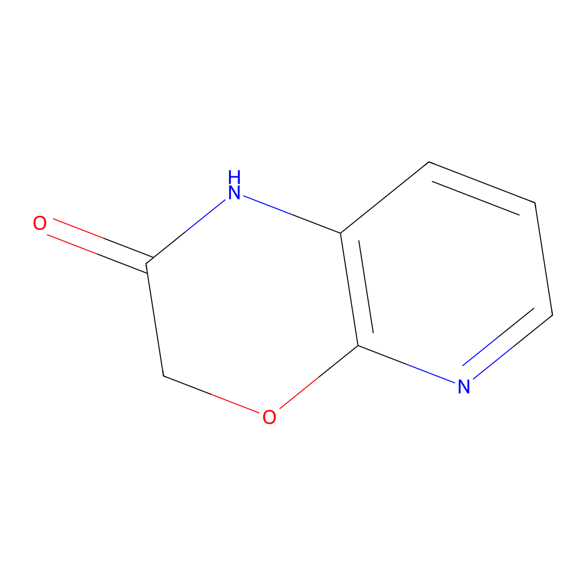 1H,2H,3H-pyrido(2,3-b)(1,4)oxazin-2-one molecular structure, CAS 136742-83-1