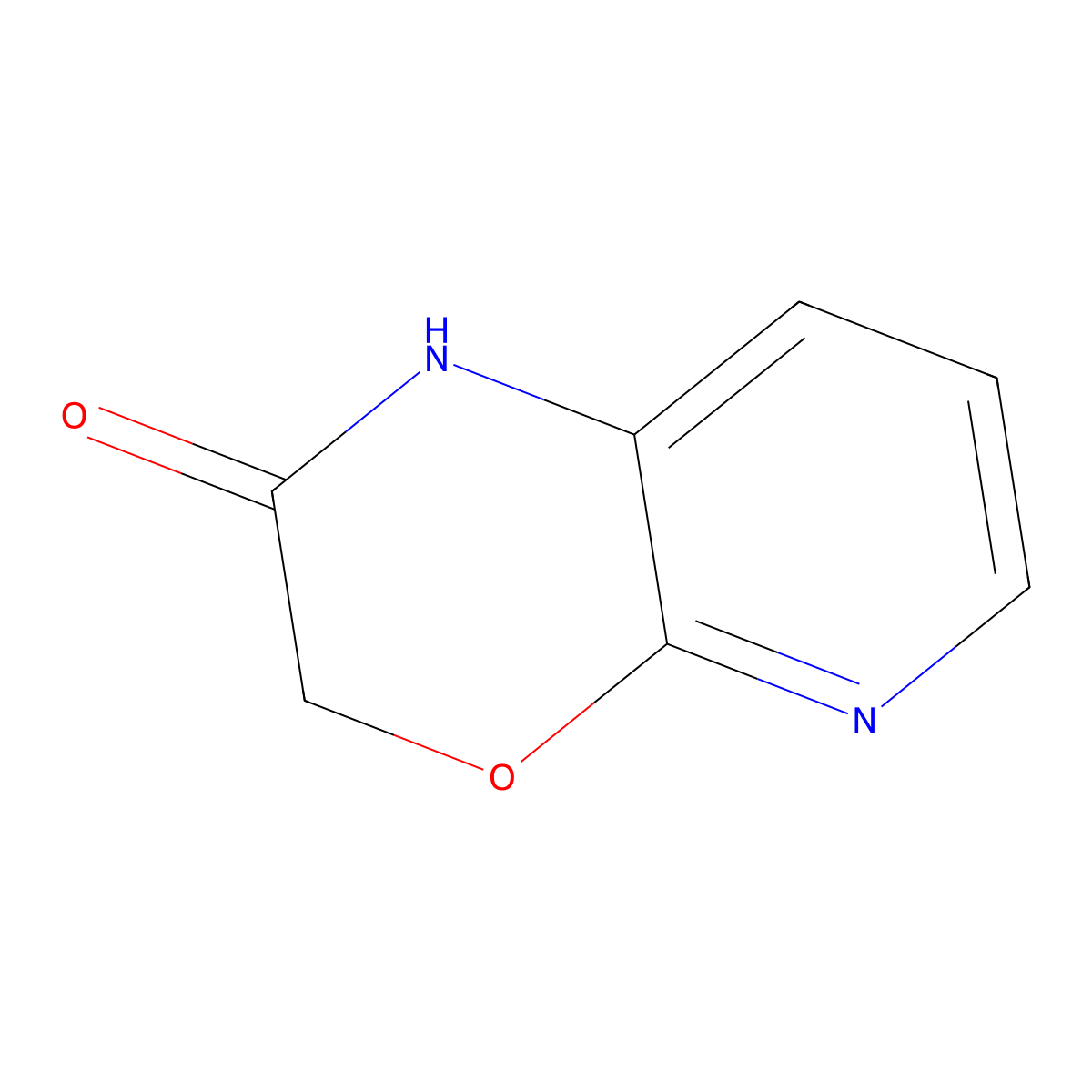 1H,2H,3H-pyrido(2,3-b)(1,4)oxazin-2-one molecular structure, CAS 136742-83-1