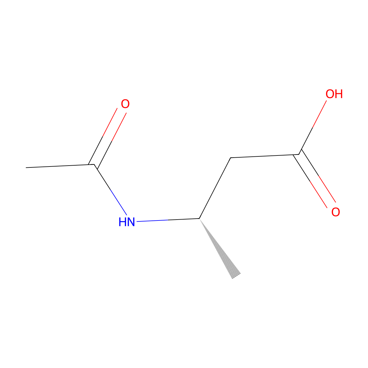 (3S)-3-Acetamidobutanoic acid molecular structure, CAS 136744-97-3