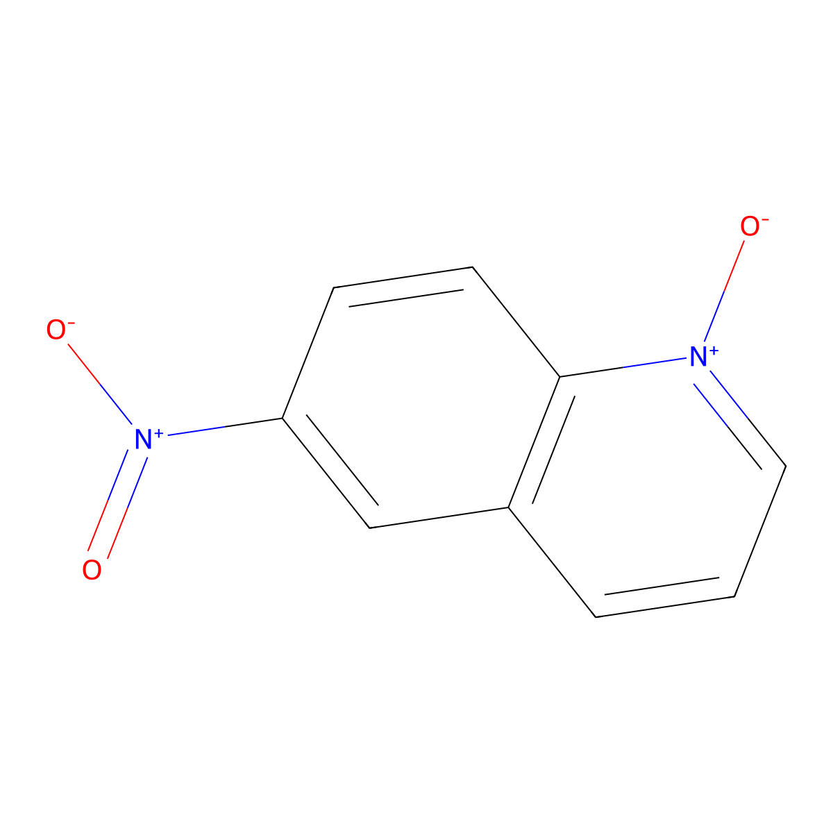 6-Nitroquinoline N-oxide molecular structure, CAS 13675-92-8