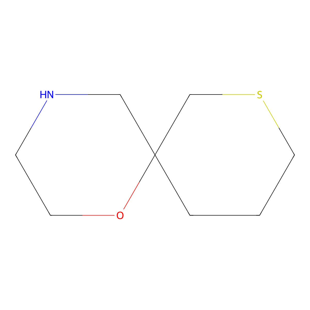 1-Oxa-8-thia-4-azaspiro[5.5]undecane molecular structure, CAS 1367698-83-6