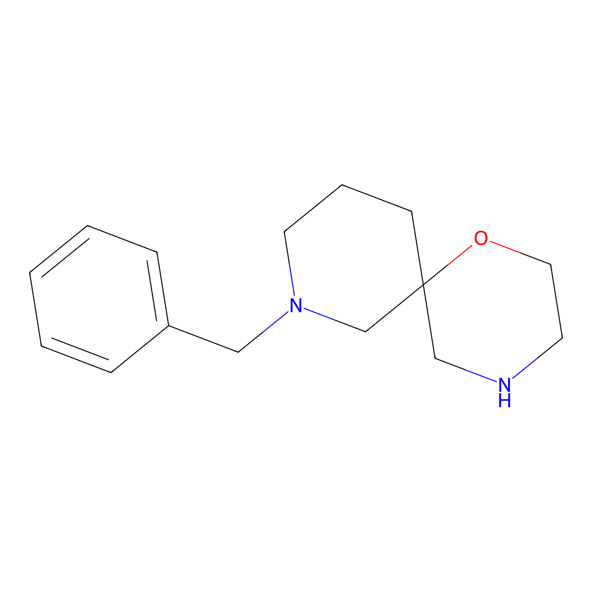 8-Benzyl-1-oxa-4,8-diazaspiro[5.5]undecane molecular structure, CAS 1367700-06-8