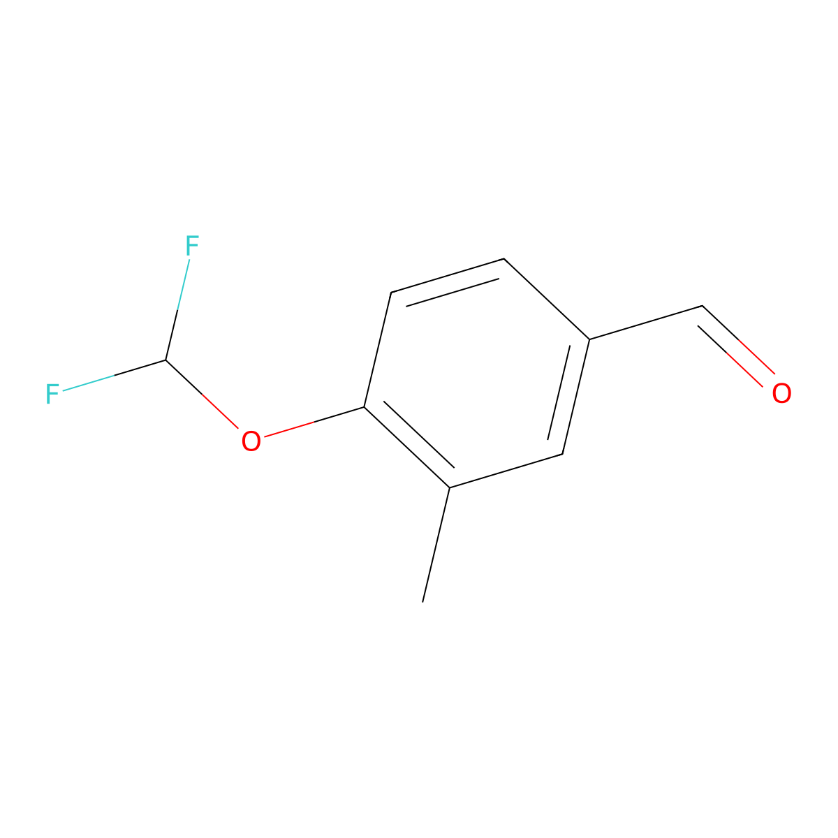 4-(Difluoromethoxy)-3-methylbenzaldehyde molecular structure, CAS 1367707-18-3