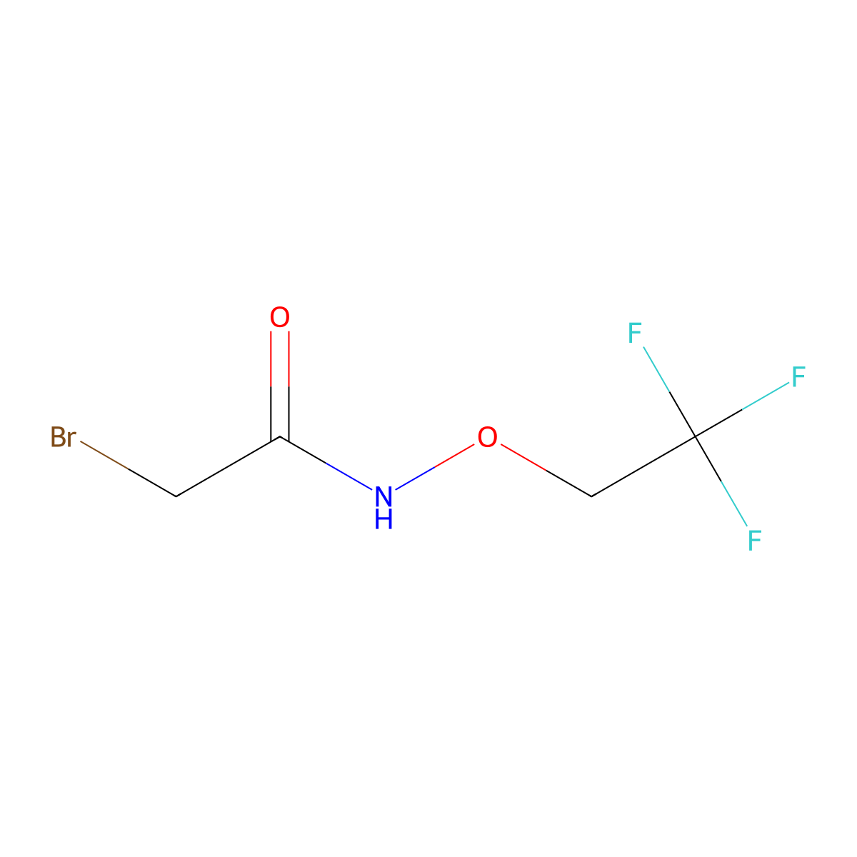 2-Bromo-N-(2,2,2-trifluoroethoxy)acetamide molecular structure, CAS 1367707-22-9