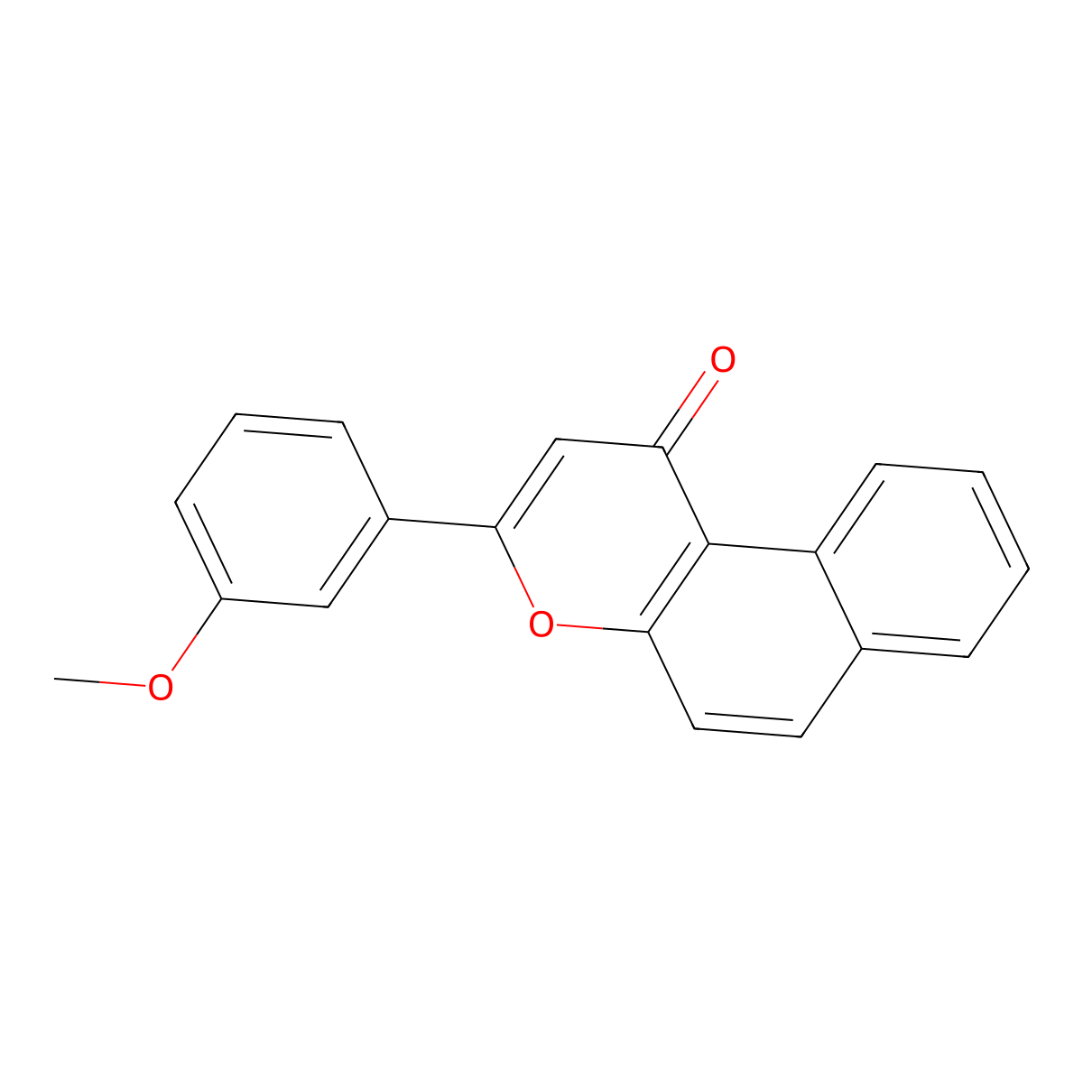 3-(3-Methoxyphenyl)benzo[f]chromen-1-one molecular structure, CAS 1367707-34-3