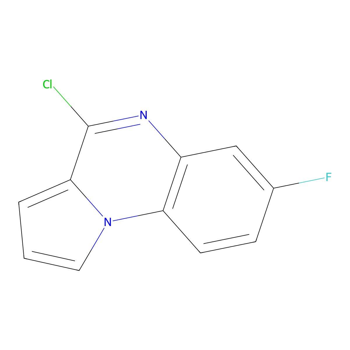 4-Chloro-7-fluoropyrrolo[1,2-a]quinoxaline molecular structure, CAS 136773-69-8