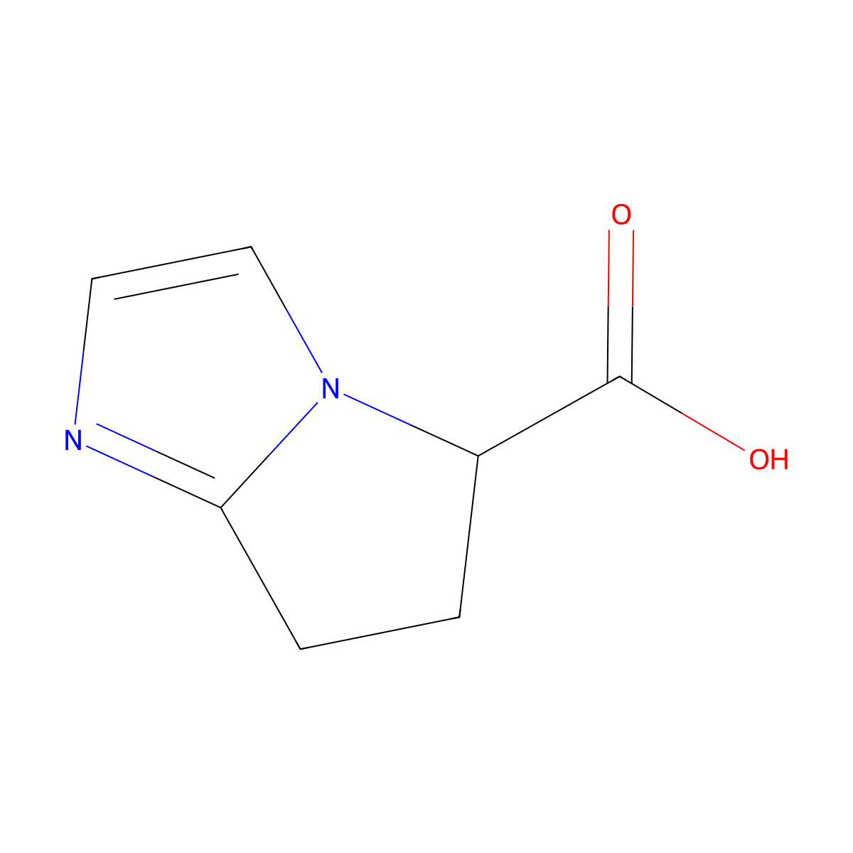 6,7-Dihydro-5H-pyrrolo[1,2-a]imidazole-5-carboxylic acid molecular structure, CAS 1367732-31-7