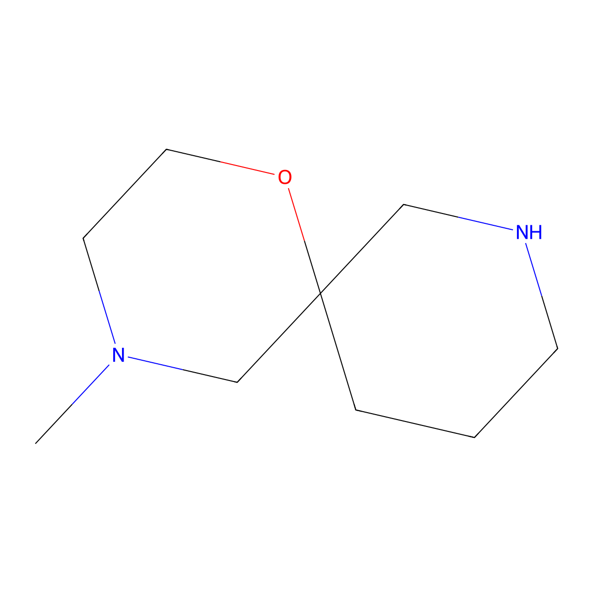 4-Methyl-1-oxa-4,8-diazaspiro[5.5]undecane molecular structure, CAS 1367739-90-9