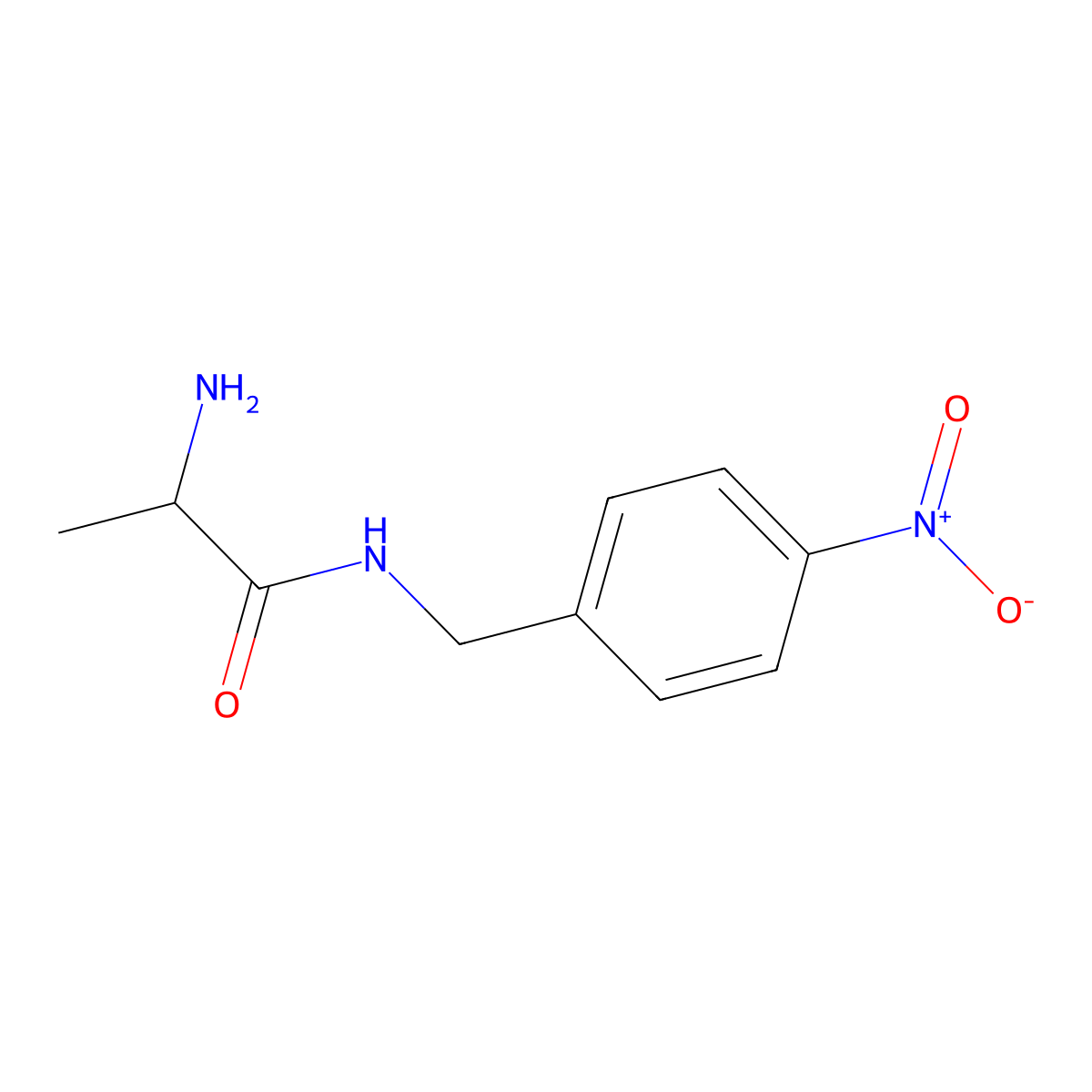 (S)-2-Amino-N-(4-nitro-benzyl)-propionamide molecular structure, CAS 136774-66-8