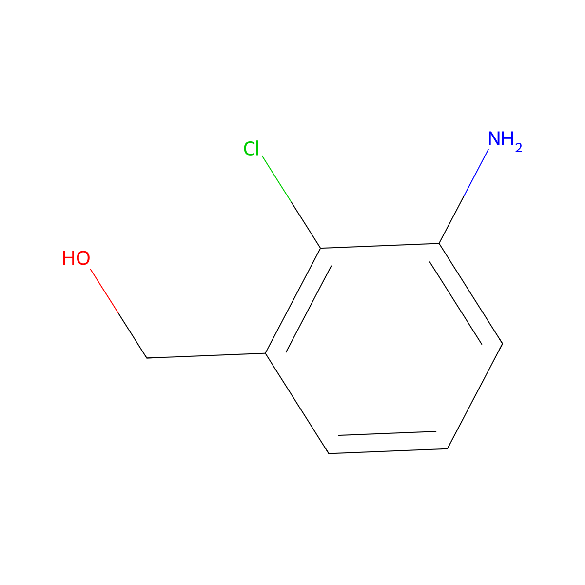 (3-Amino-2-chlorophenyl)methanol molecular structure, CAS 136774-74-8