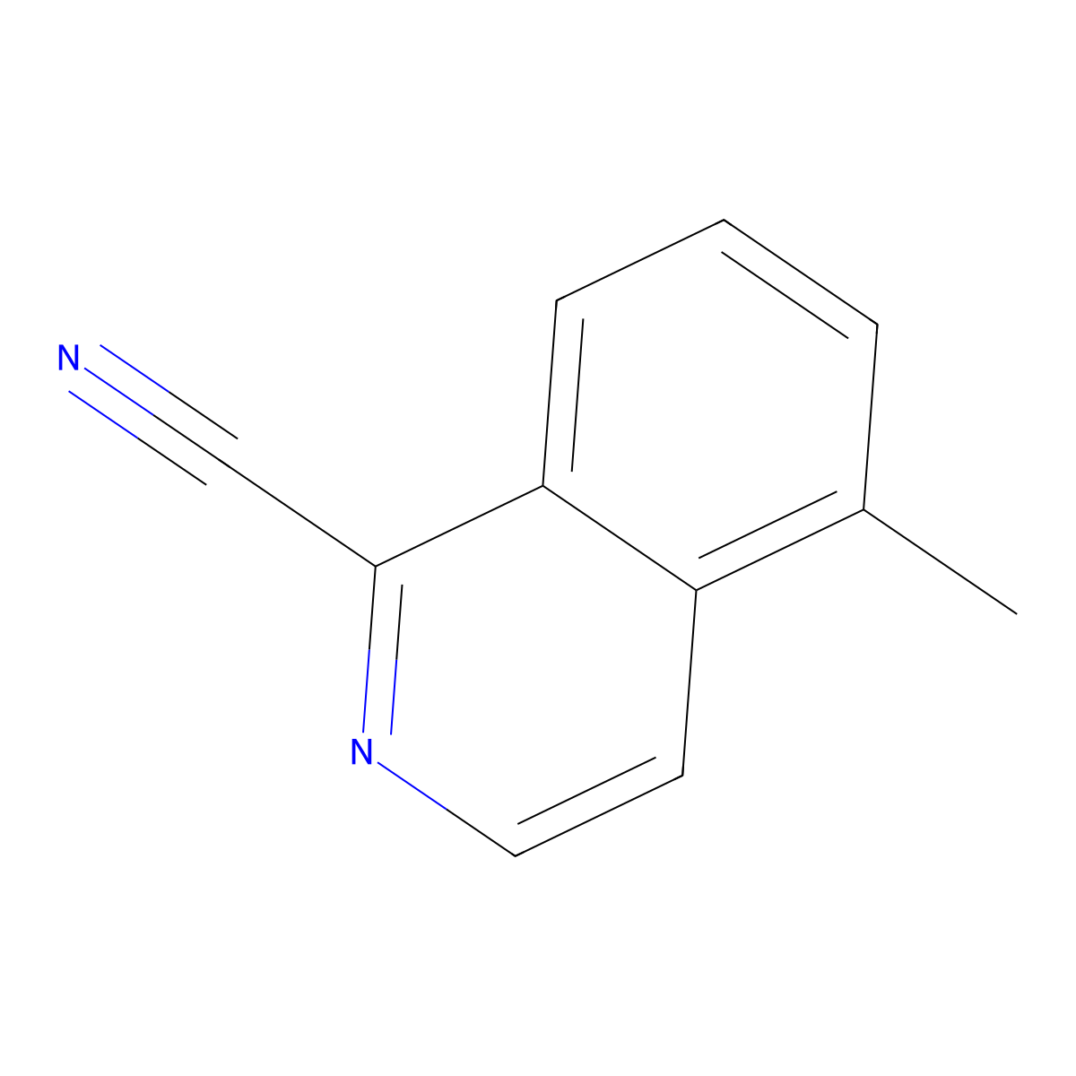 5-Methylisoquinoline-1-carbonitrile molecular structure, CAS 1367744-24-8