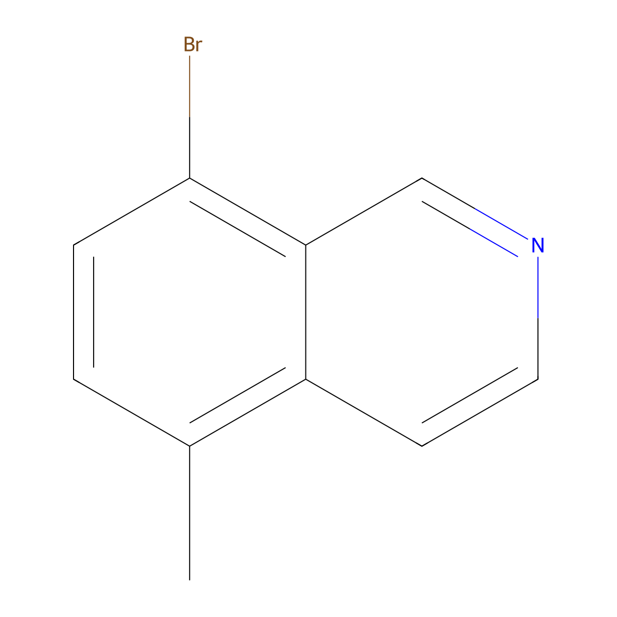 8-Bromo-5-methylisoquinoline molecular structure, CAS 1367774-28-4