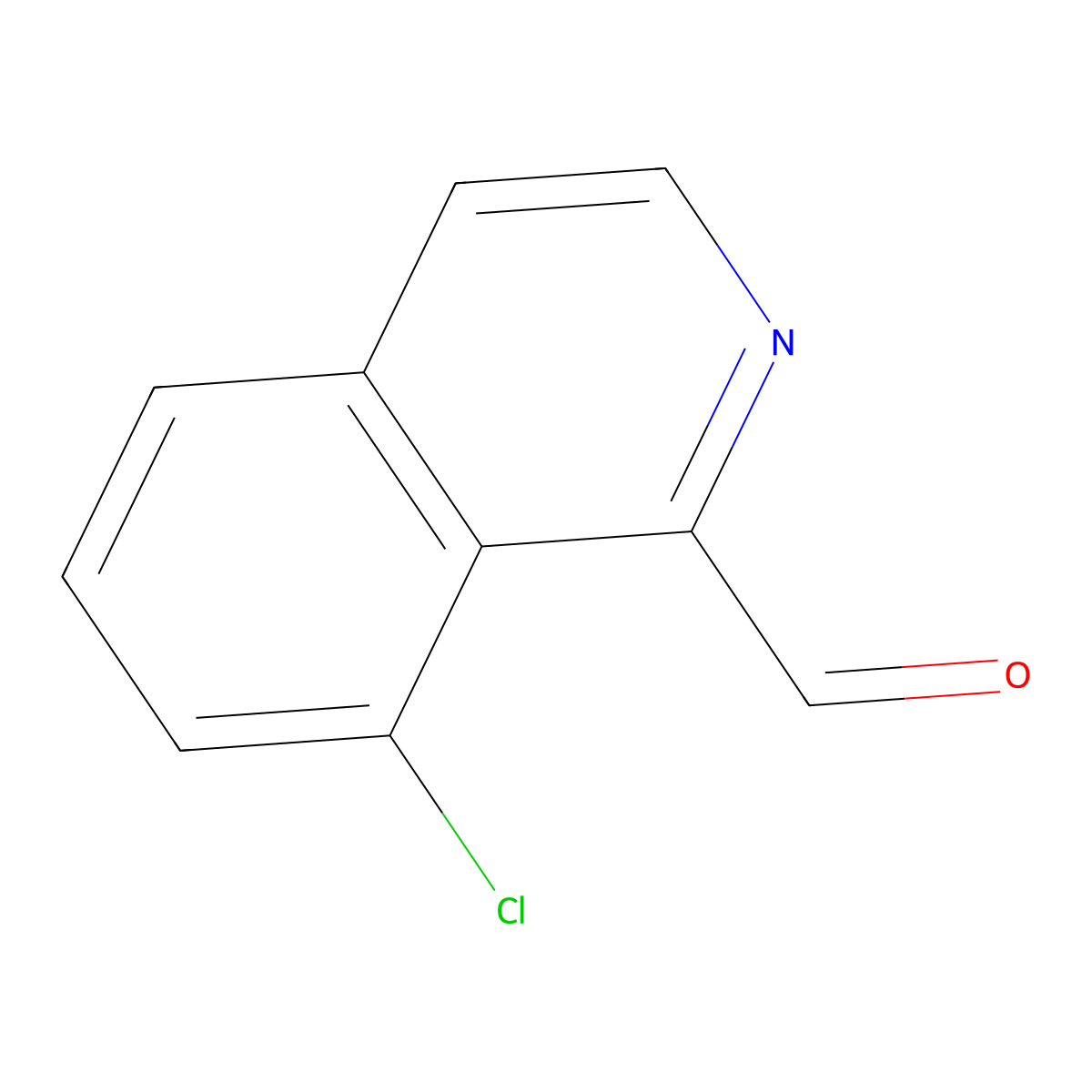 8-Chloroisoquinoline-1-carbaldehyde molecular structure, CAS 1367790-94-0