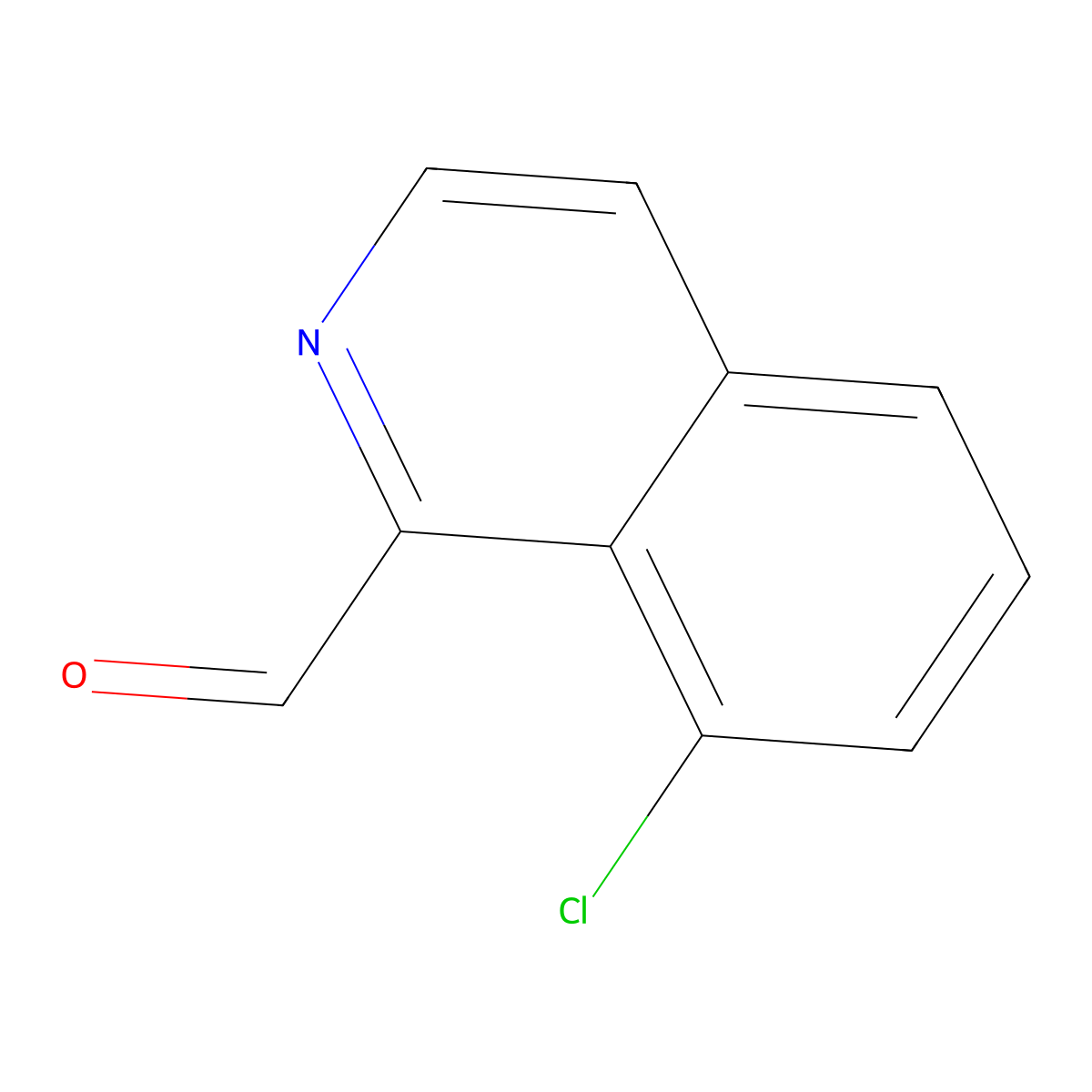 8-Chloroisoquinoline-1-carbaldehyde molecular structure, CAS 1367790-94-0
