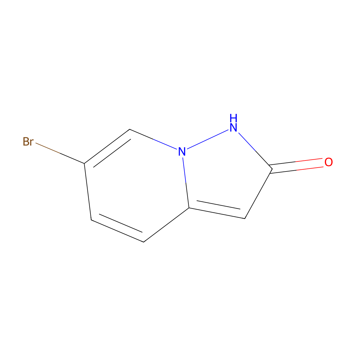 6-Bromopyrazolo[1,5-a]pyridin-2-ol molecular structure, CAS 1367794-29-3