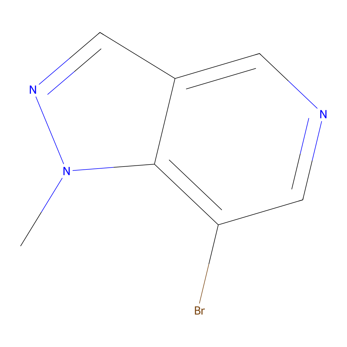 7-Bromo-1-methyl-1H-pyrazolo[4,3-c]pyridine molecular structure, CAS 1367795-99-0