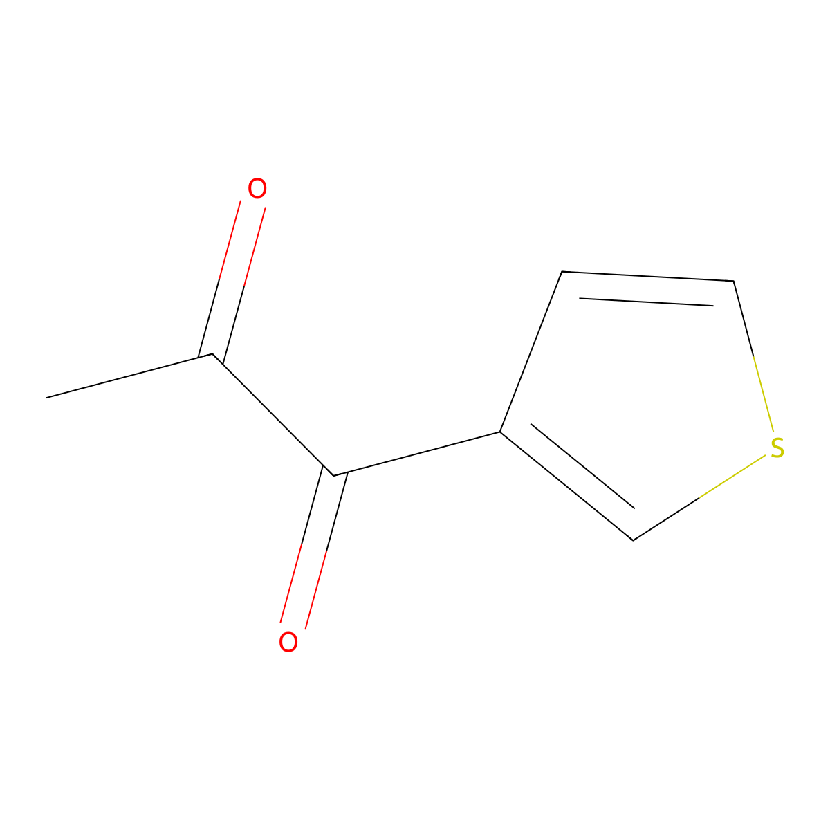 1-(3-Thienyl)-1,2-propanedione molecular structure, CAS 13678-78-9