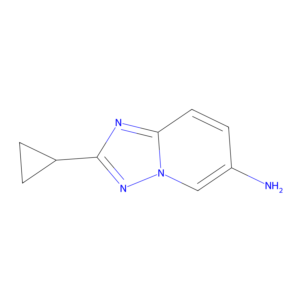 2-Cyclopropyl-[1,2,4]triazolo[1,5-a]pyridin-6-amine molecular structure, CAS 1367801-23-7
