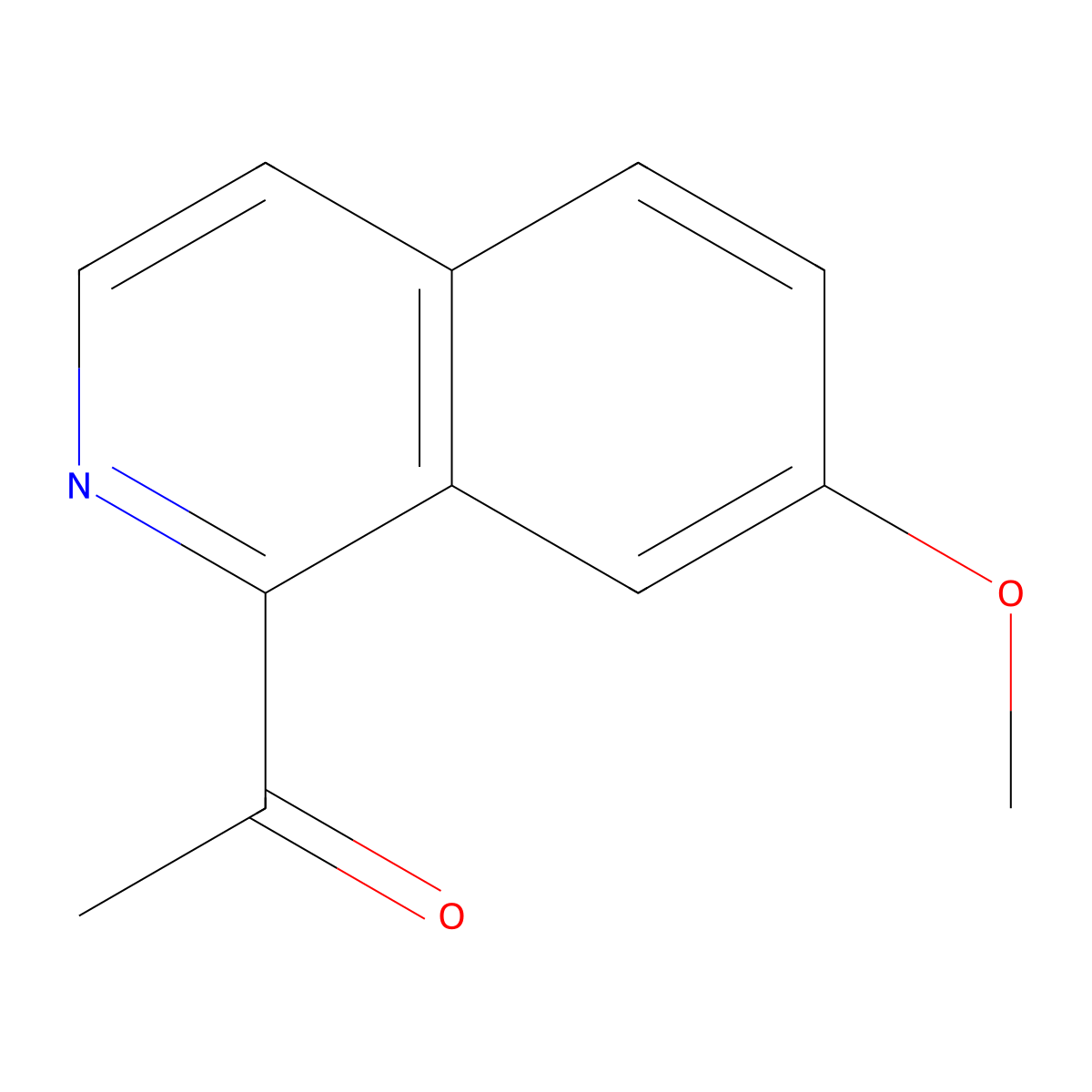 1-(7-Methoxyisoquinolin-1-yl)ethan-1-one molecular structure, CAS 1367805-85-3
