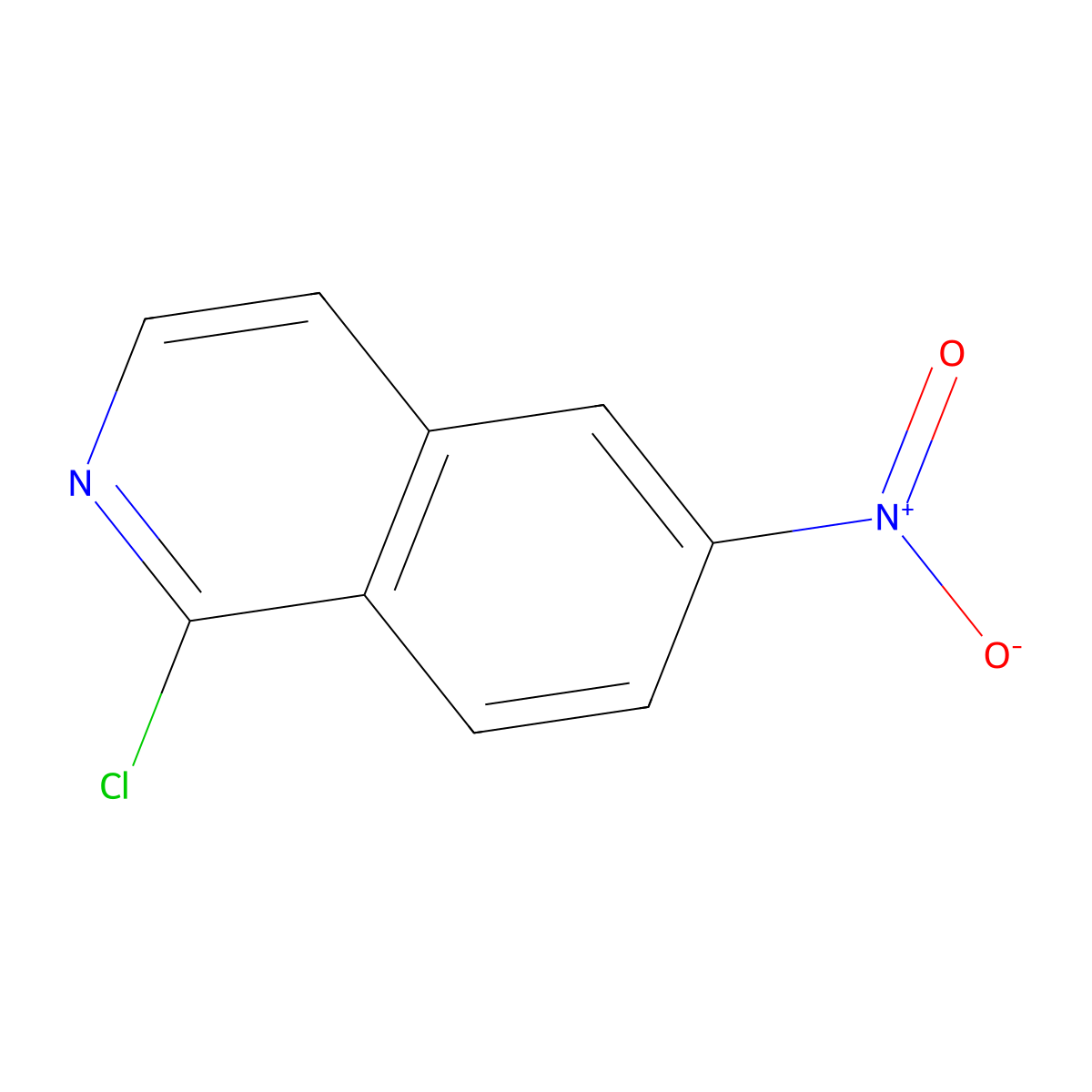 1-Chloro-6-nitroisoquinoline molecular structure, CAS 1367810-55-6