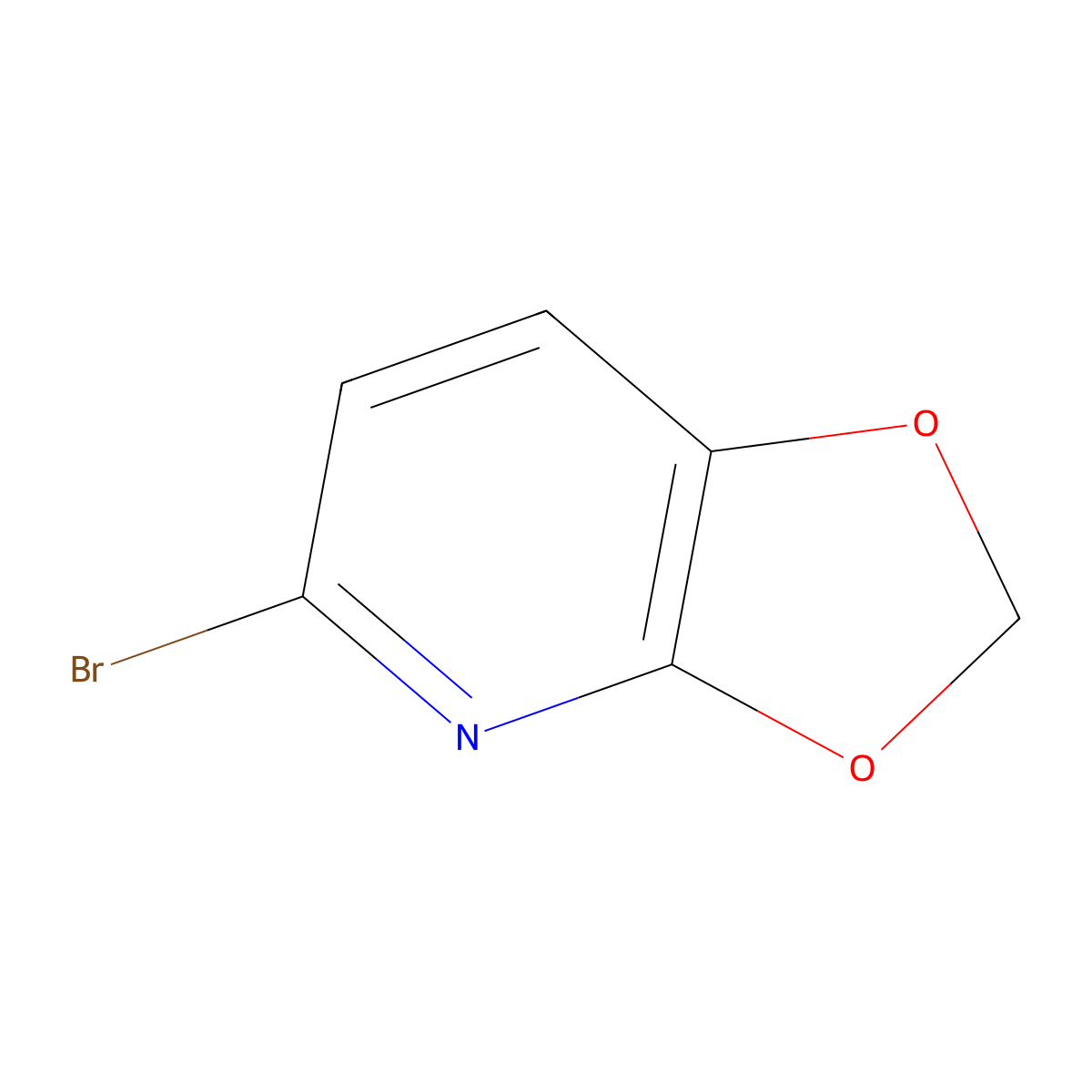 5-Bromo-[1,3]dioxolo[4,5-b]pyridine molecular structure, CAS 1367820-78-7