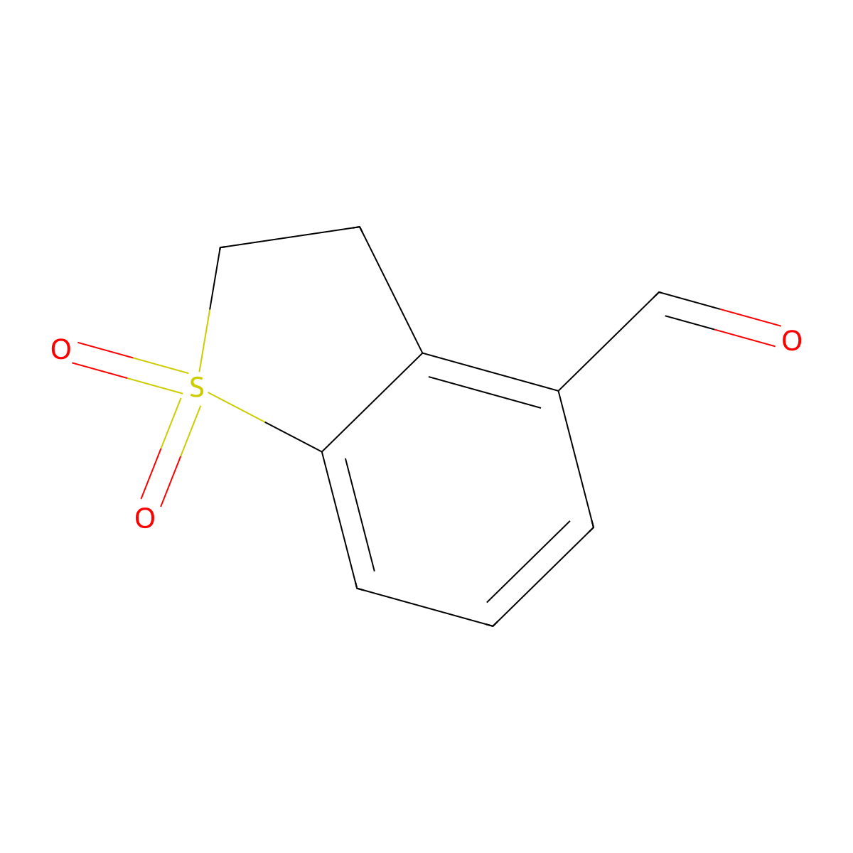 2,3-Dihydro-1-benzothiophene-4-carbaldehyde 1,1-Dioxide molecular structure, CAS 1367823-51-5