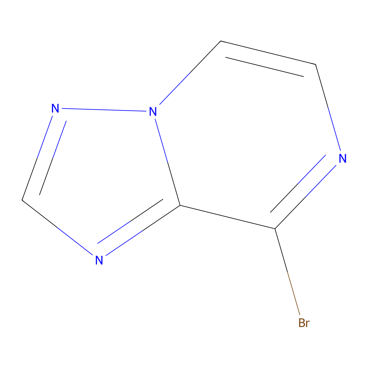 8-Bromo-(1,2,4)triazolo(1,5-a)pyrazine molecular structure, CAS 1367824-76-7