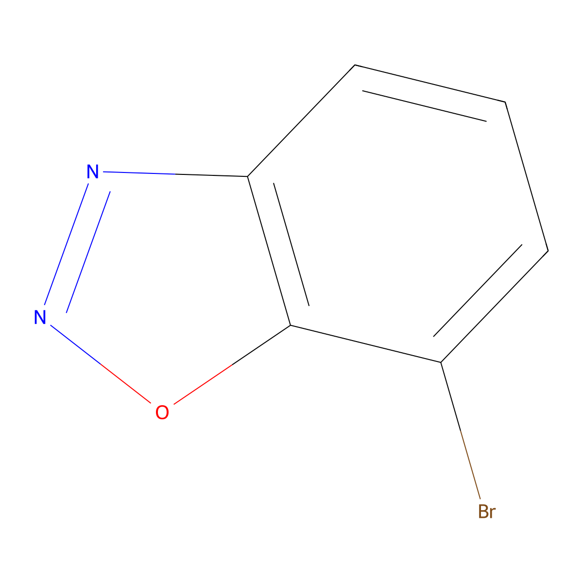 7-Bromo-1,2,3-benzoxadiazole molecular structure, CAS 1367824-86-9