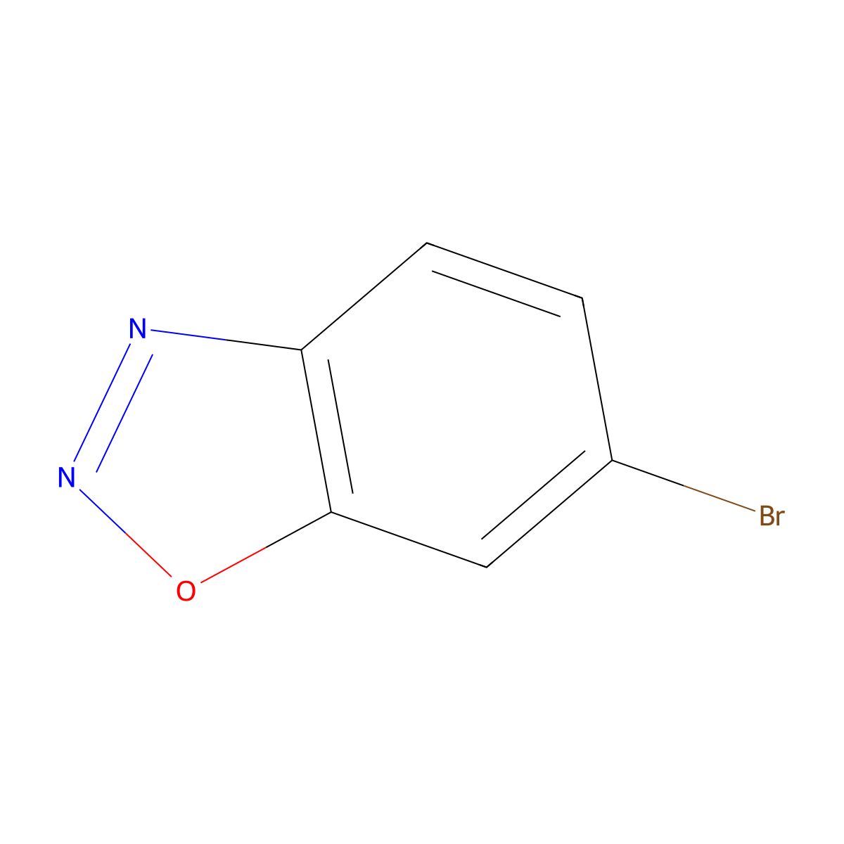 6-Bromo-1,2,3-benzoxadiazole molecular structure, CAS 1367824-95-0