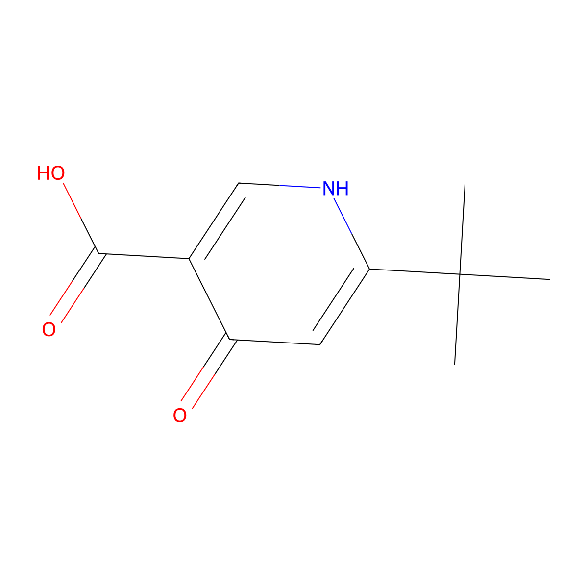 6-(Tert-butyl)-4-hydroxynicotinic acid molecular structure, CAS 1367828-93-0