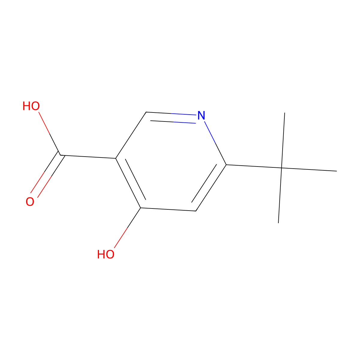 6-(Tert-butyl)-4-hydroxynicotinic acid molecular structure, CAS 1367828-93-0