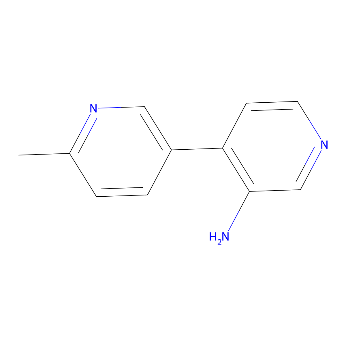 4-(6-Methyl-3-pyridinyl)pyridin-3-amine molecular structure, CAS 1367847-54-8