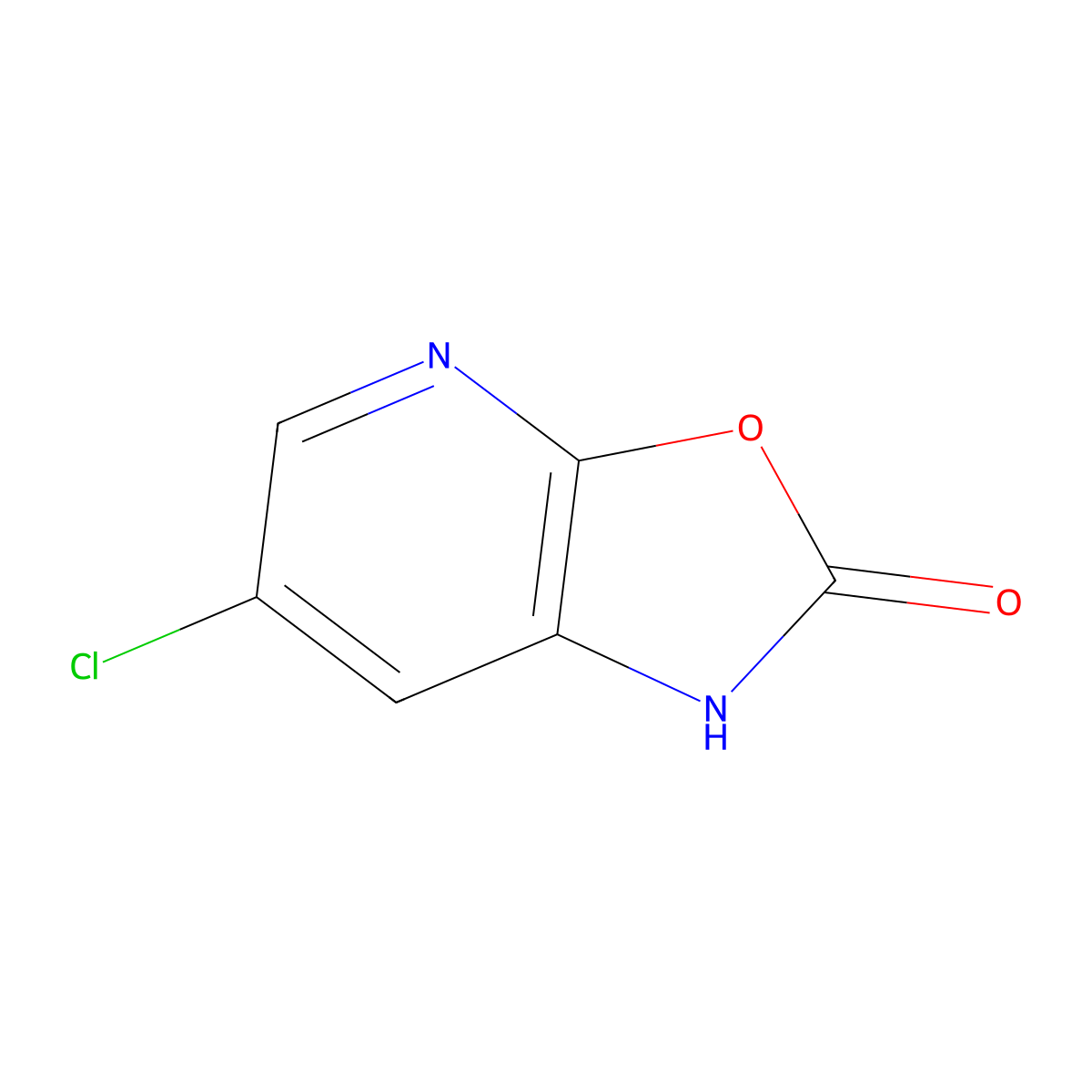 6-Chlorooxazolo[5,4-b]pyridin-2(1H)-one molecular structure, CAS 1367856-71-0