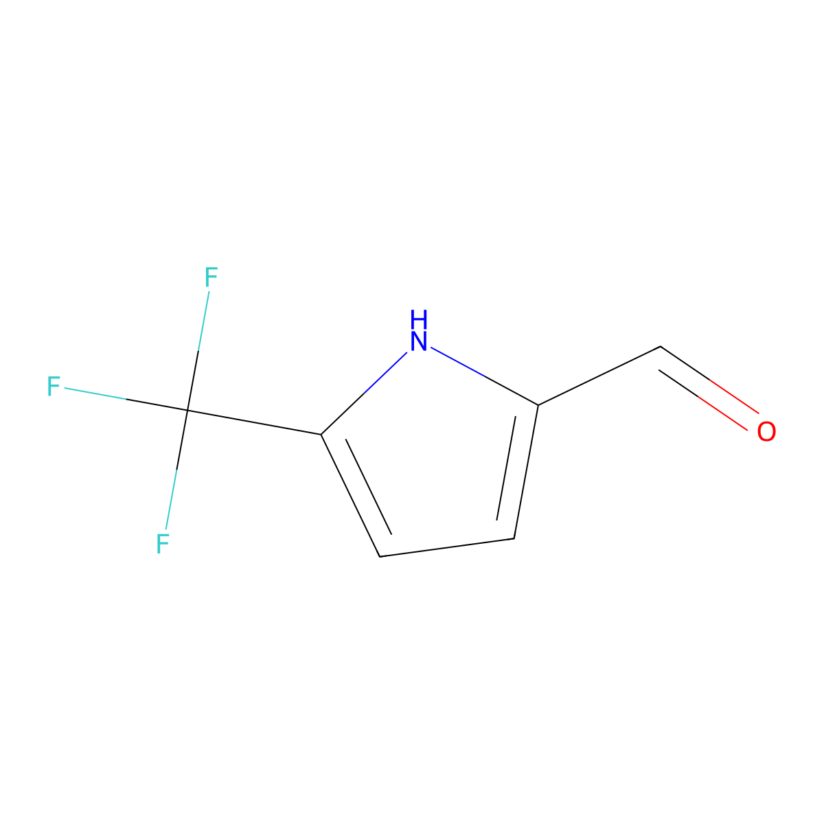 5-(Trifluoromethyl)-1H-pyrrole-2-carbaldehyde molecular structure, CAS 1367875-88-4