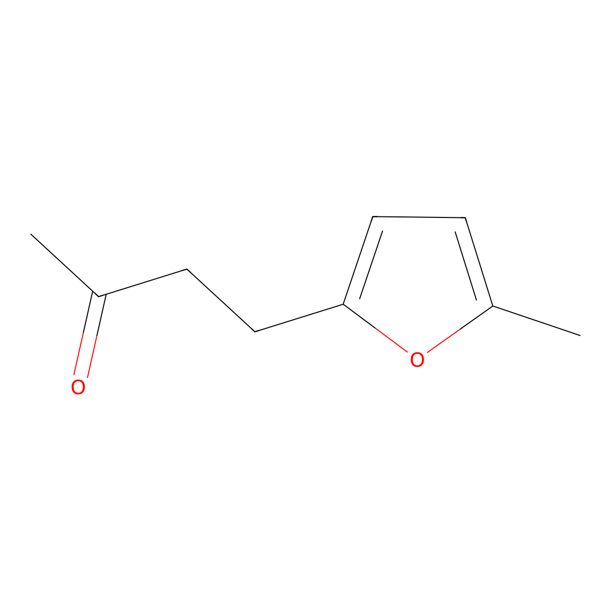 4-(5-Methyl-2-furyl)-2-butanone molecular structure, CAS 13679-56-6