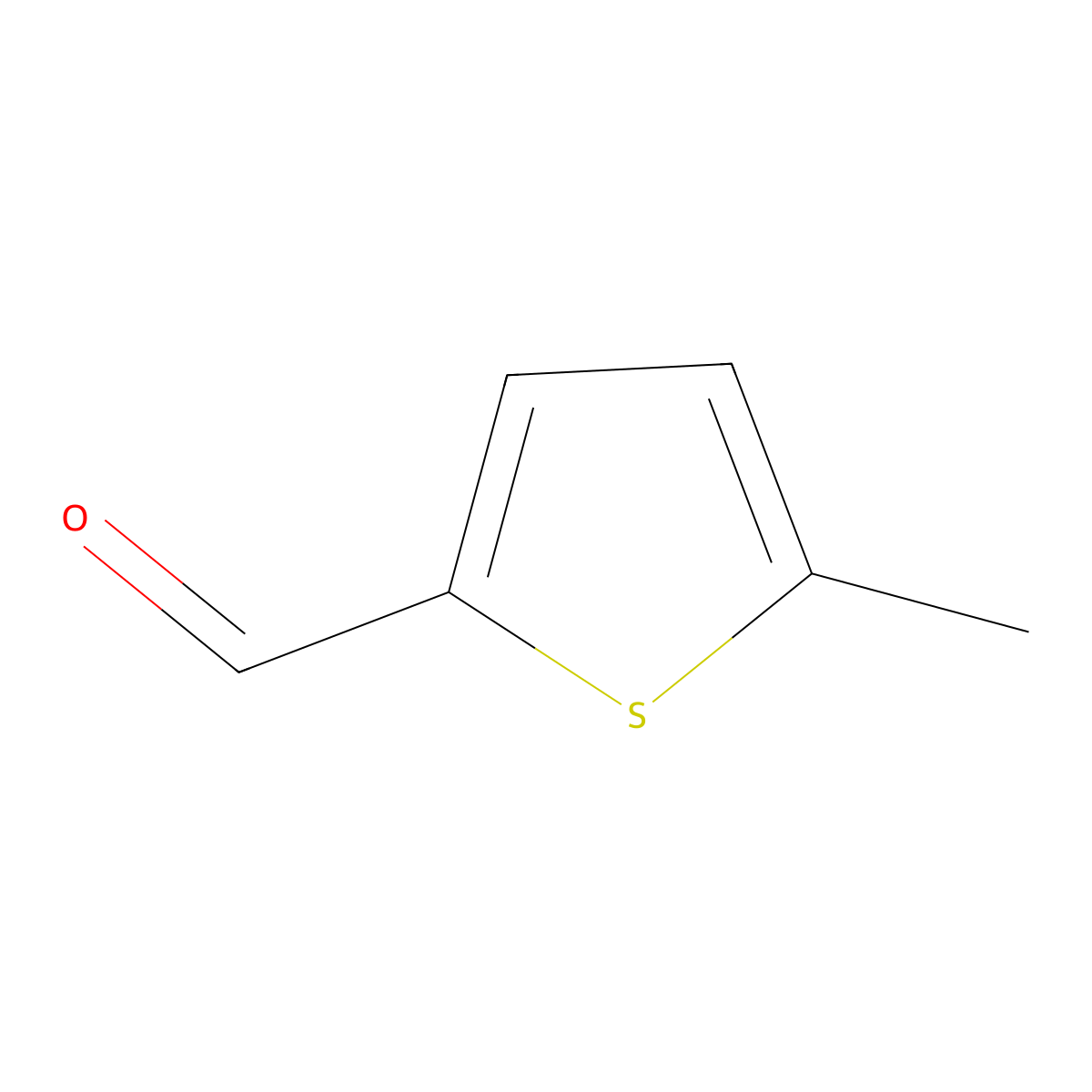 5-Methyl-2-thiophenecarboxaldehyde molecular structure, CAS 13679-70-4