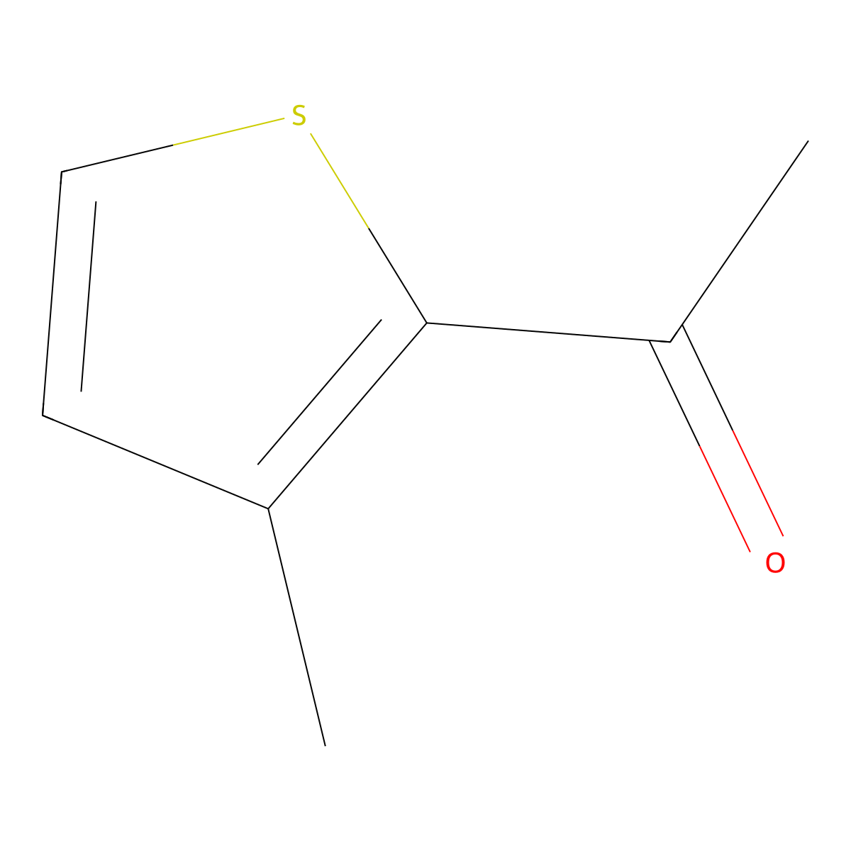 3-Methyl-2-acetylthiophene molecular structure, CAS 13679-72-6