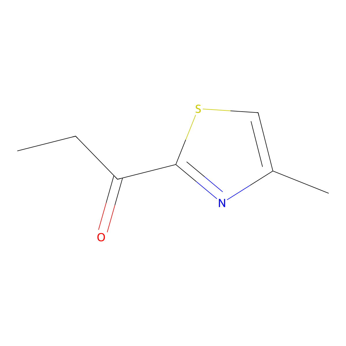 1-(4-Methyl-1,3-thiazol-2-yl)propan-1-one molecular structure, CAS 13679-83-9