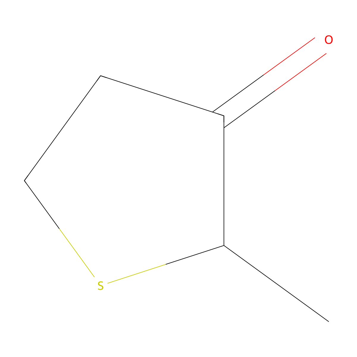 Dihydro-2-methyl-3(2H)-thiophenone molecular structure, CAS 13679-85-1