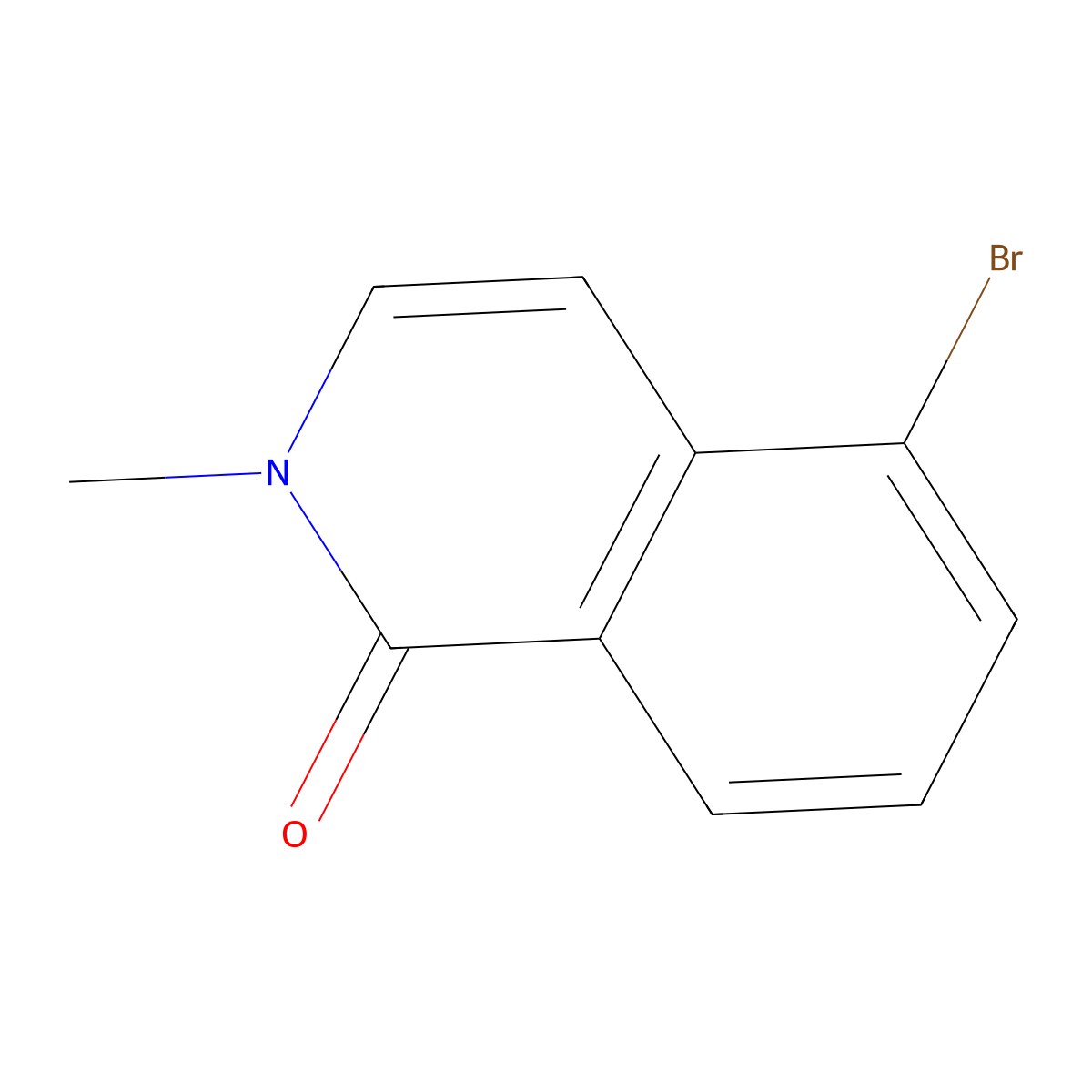 5-Bromo-2-methylisoquinolin-1(2H)-one molecular structure, CAS 1367905-79-0