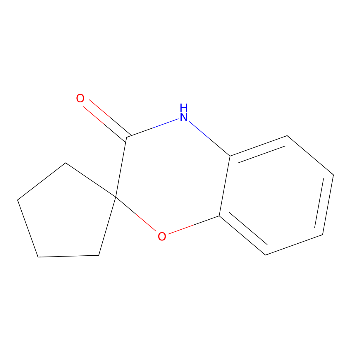 3,4-Dihydrospiro(1,4-benzoxazine-2,1'-cyclopentan)-3-one molecular structure, CAS 1367920-58-8