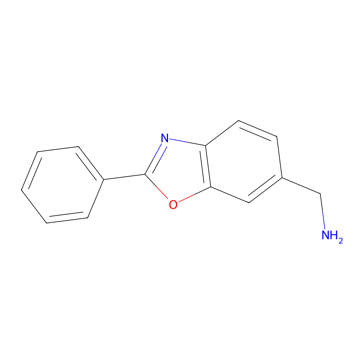(2-Phenylbenzo[d]oxazol-6-yl)methanamine molecular structure, CAS 1367920-70-4